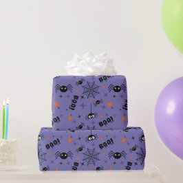 Papel De Presente Aranha Spooky, Cobweb Gift Wrapping Paper Boo!