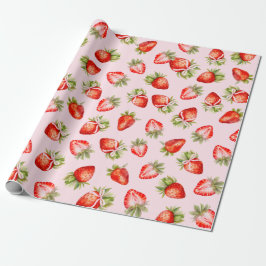 Papel De Presente Arco Coquette Strawberry