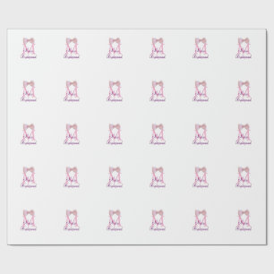Papel De Presente arco cor-de-rosa - ponte moderna girassol