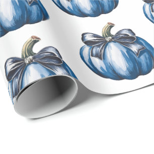 Papel De Presente Arco de Coquetes de Pumpkin de Pumpkin Moderno Tre