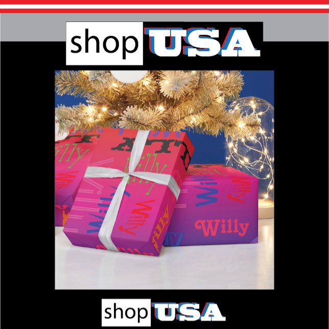 Papel De Presente Arco-Íris Colagem 🎁 Incrível Fab de Divertimento  (shop America USA)