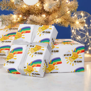 Papel De Presente Arco-Íris Colorido Sai da Minha Nuvem