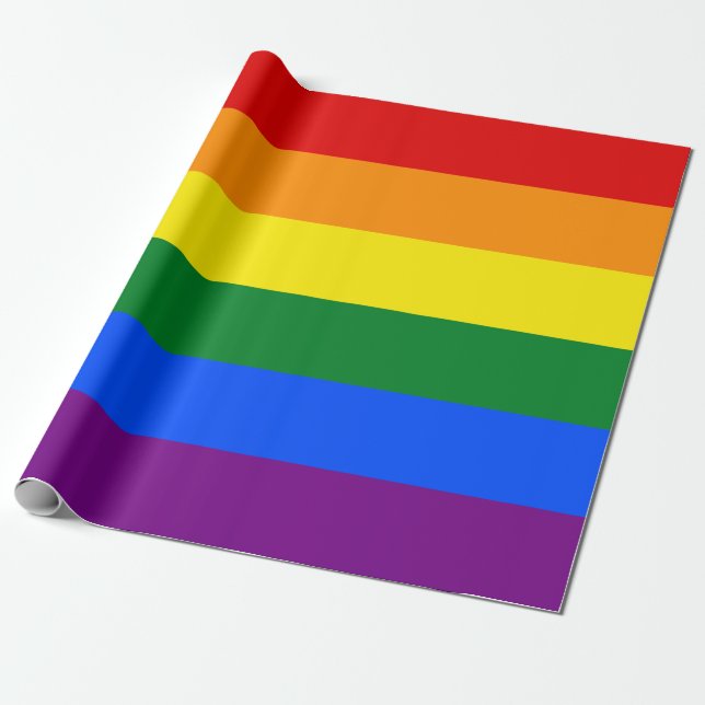 Papel De Presente Arco-Íris do Orgulho LGBT (Desenrolado)