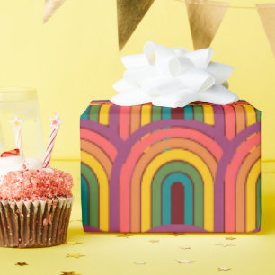 Papel De Presente Arco-Íris dos anos 80