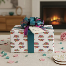 Papel De Presente Arco-íris e impressão-leopardo envoltório personal