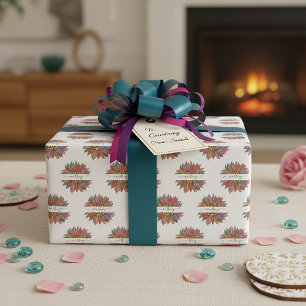 Papel De Presente Arco-íris e impressão-leopardo envoltório personal