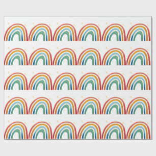 Papel De Presente Arco-íris Mágico