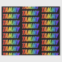 Arco-Íris Nome "TAMMY"; Divertido e Colorido