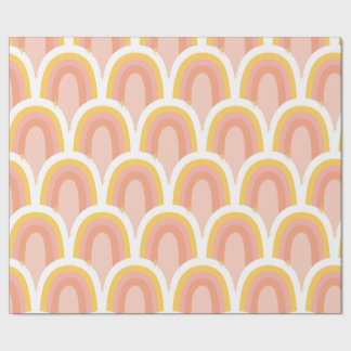 Papel De Presente Arco-Íris Retroativo