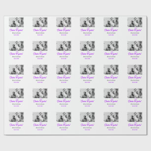 Papel De Presente Arco roxo comemora 60 anos de casamento
