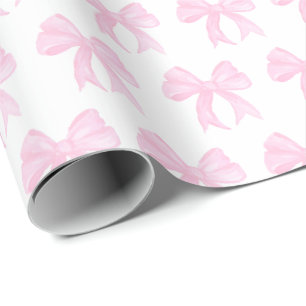 Papel De Presente Arcos cor d'água pré-disquete rosa