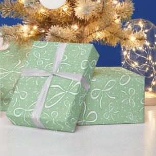 Papel De Presente Arcos de coquete verdes deliciosos