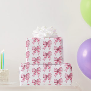 Papel De Presente Arcos Rosa Cinza Chic Aniversário