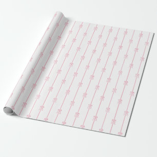 Papel De Presente Arcos rosa e faixa