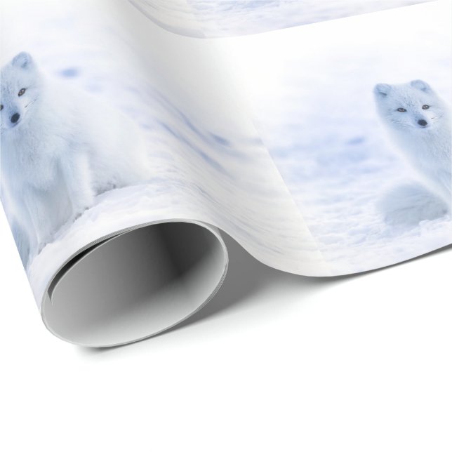 Papel De Presente Arctic fox (Ponta do rolo)