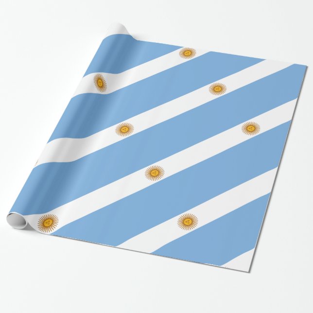 Papel De Presente Argentina (Desenrolado)