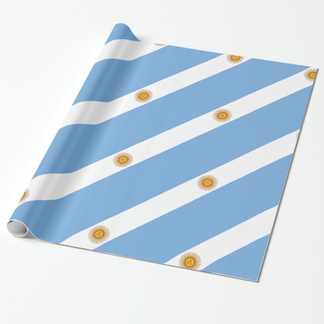 Papel De Presente Argentina (Desenrolado)