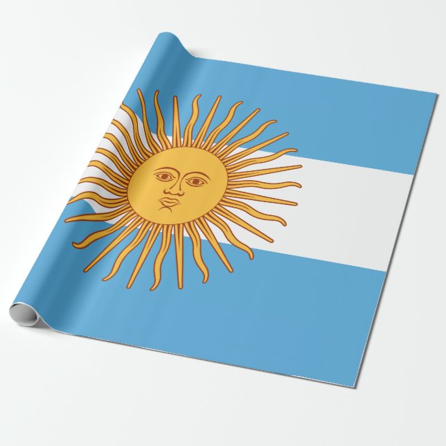 Papel De Presente Argentina (Desenrolado)