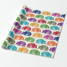Papel De Presente Armadillos Colorful Patterned