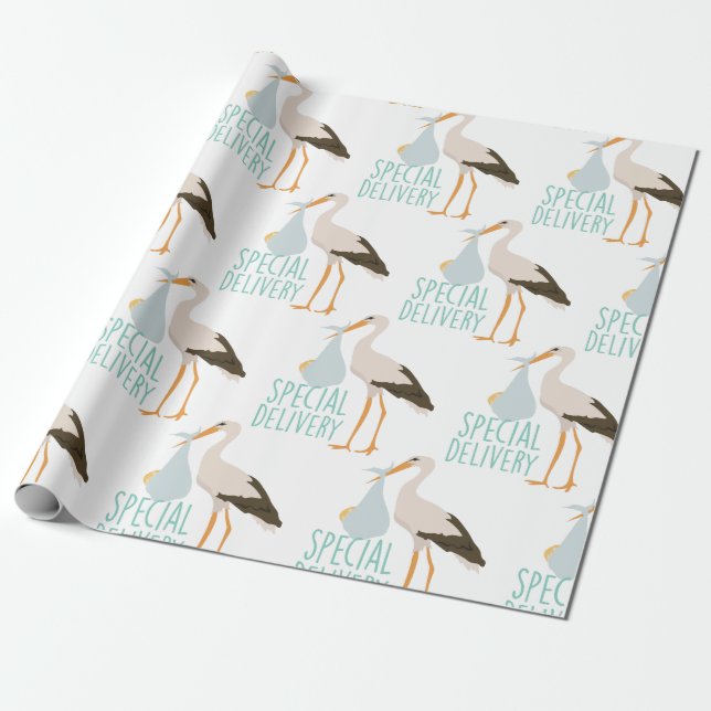 Papel De Presente Armazenamento de Entrega Especial (Desenrolado)