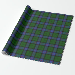 Papel De Presente Armstrong Clan Tartan - Padrão de Xadrez escocês
