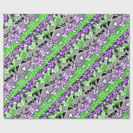 Papel De Presente Aroace Radioative Pride Flag Squiggles