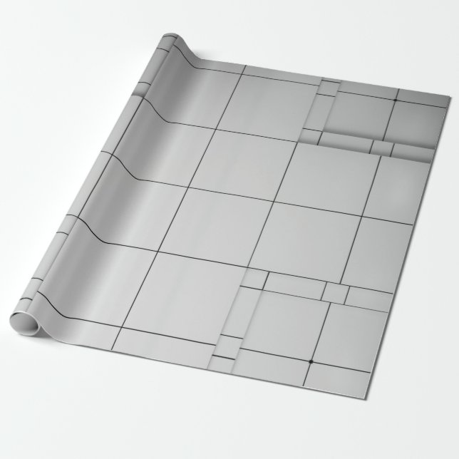 Papel De Presente arquitetura abstrato contemporânea (Desenrolado)
