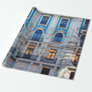 Papel De Presente Arquitetura Art Nouveau em Riga, Letónia