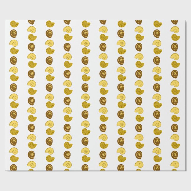 Papel De Presente Arranjo de conchas fofas em  (Aberto)