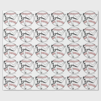 Papel De Presente Arremessador de beisebol