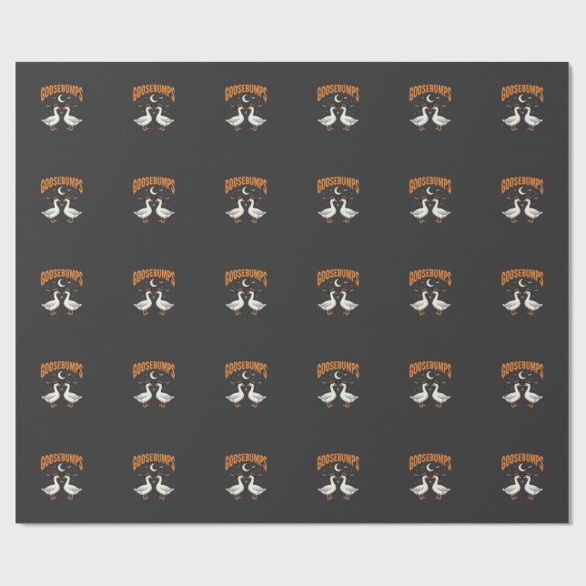 Papel De Presente Arrepios de Bruxas de Halloween de Ganso Design Ve (Aberto)