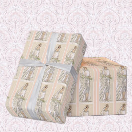 Papel De Presente Art Deco Bride