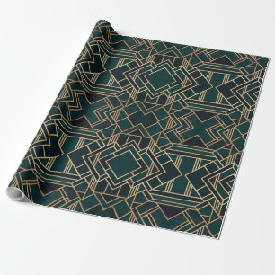 Papel De Presente Art Deco Design on