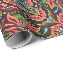 Papel De Presente Art nouveau floral Christopher dresser jacquard