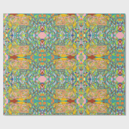 Papel De Presente Arte abstrata design impressionista retrô