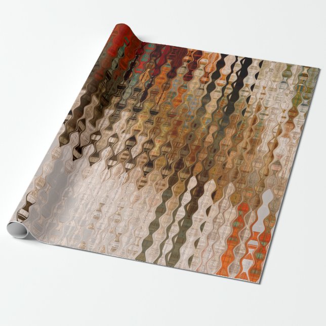 Papel De Presente arte abstrato colorida interseção geométrica (Desenrolado)