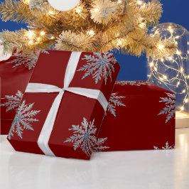 Papel De Presente Arte ai em floco de neve