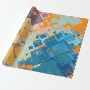 Papel De Presente Arte contemporânea. Textura colorida. Trabalho de