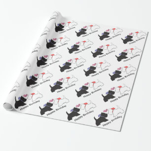 Papel De Presente Arte de Cães Bons