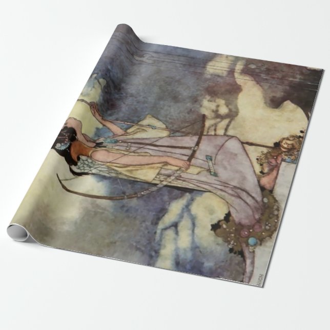 Papel De Presente Arte de Charles Robinson de Canções de Amor e Sone (Desenrolado)