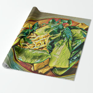 Papel De Presente Arte de Comida japonesa
