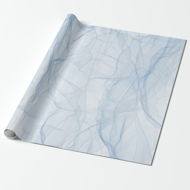 Papel De Presente Arte de fundo azul-cluz (Desenrolado)
