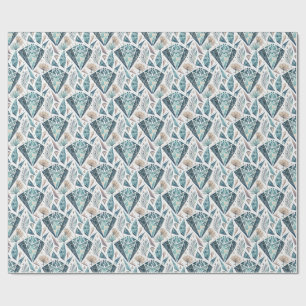 Papel De Presente Arte de Ilustração de Cristal de Pedra Preciosa Fa