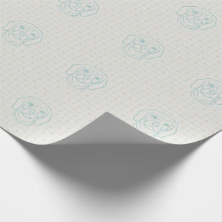 Papel De Presente Arte de Linha Beagle, Elegância com Atitude