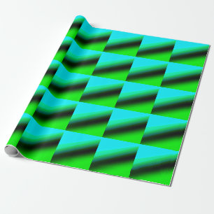 Papel De Presente Arte de padrão de textura abstrata arco-íris verde