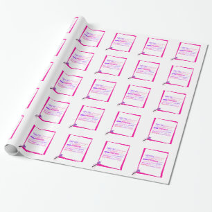 Papel De Presente Arte de Palavras Princesa