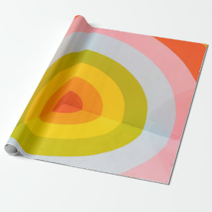 Papel De Presente Arte de parede multicolorida