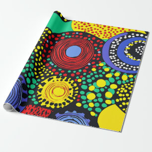 Papel De Presente Arte de ponto abstrato 3