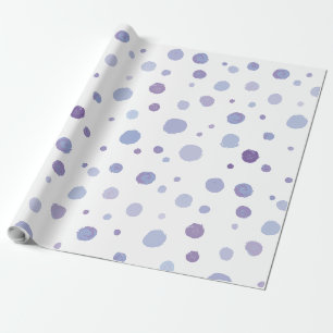 Papel De Presente Arte de Pontos com Pinceladas Orgânicas Fofas