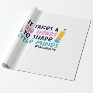 Papel De Presente Arte De Professora Precisa De Um Grande Coração